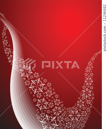 Abstract curves with snowflakes 11296882