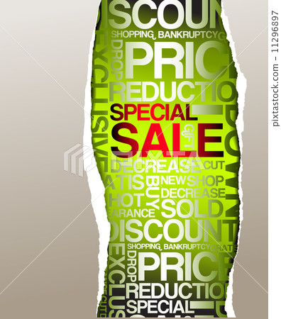 Green sale discount advertisement 11296897
