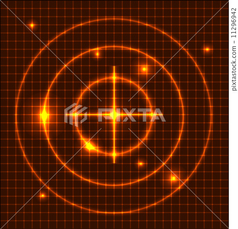 Abstract orange technical background 11296942