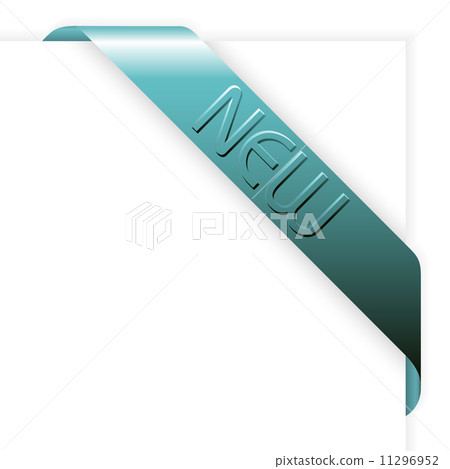 New blue metal corner ribbon 11296952