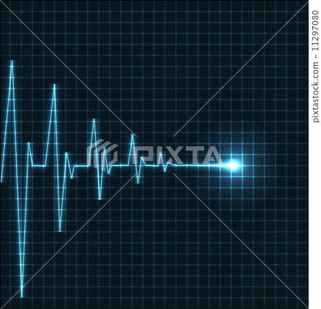 Abstract heart beats cardiogram 11297080