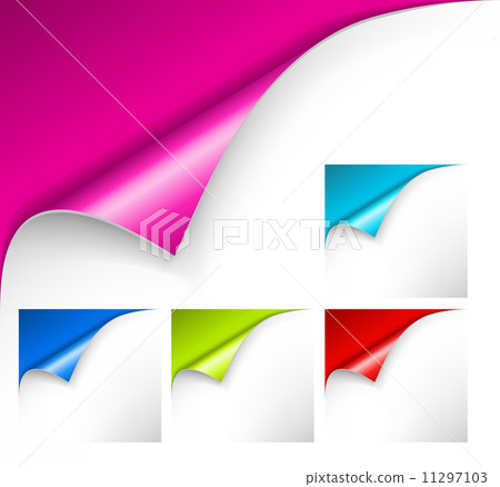 Collection of colorful papers 11297103