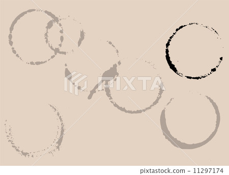 Coffee or tea cup stains Coffee or tea cup stains 11297174