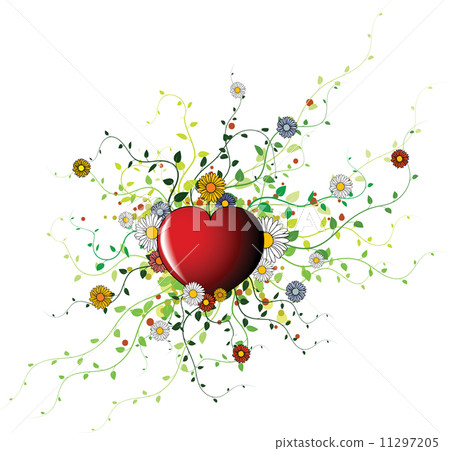 Valentines spring background - Stock Illustration [11297205] - PIXTA