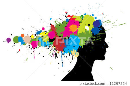 Grunge girl silhouette Grunge girl silhouette 11297224