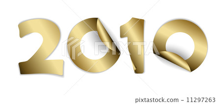 2010 made from golden stickers 2010 made from golden stickers 11297263