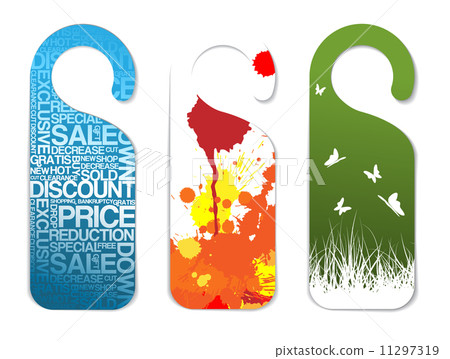 Set of various paper tags 11297319