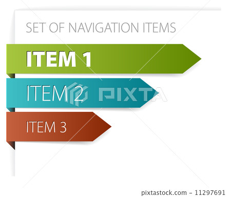 Paper arrows - modern navigation items Paper arrows - modern navigation items 11297691