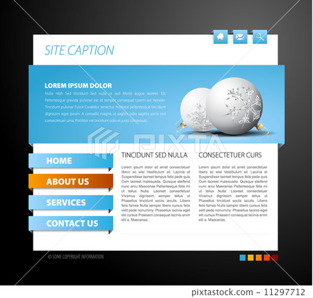 Christmas web page template Christmas web page template 11297712