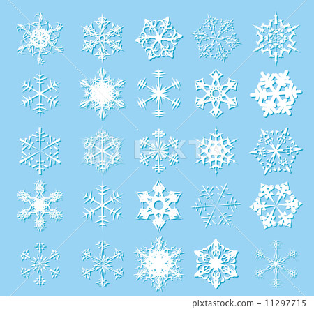 White snowflakes White snowflakes 11297715
