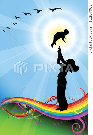 Family love - women and her child 11297865
