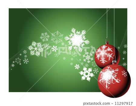 Christmas bulbs with snowflakes 11297917