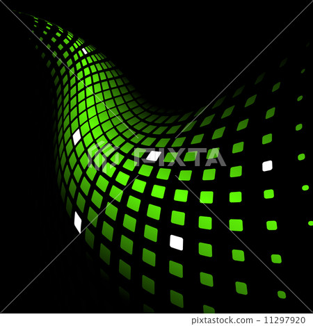 Abstract dynamic green background 11297920