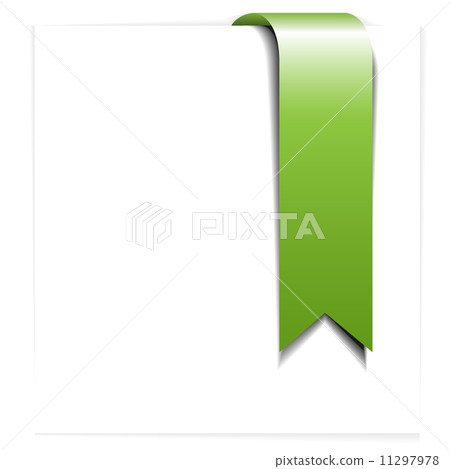 Fresh green ribbon - bookmark 11297978