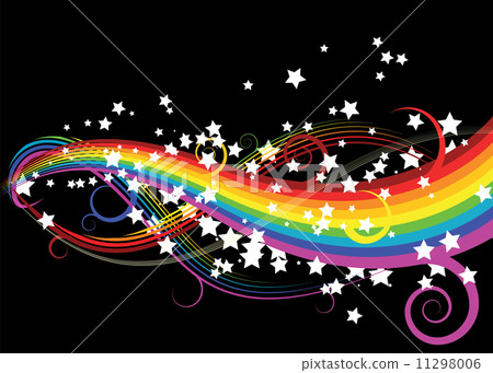 Abstract rainbow curves with stars 11298006