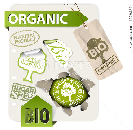 Set of bio, eco, organic elements 11298244