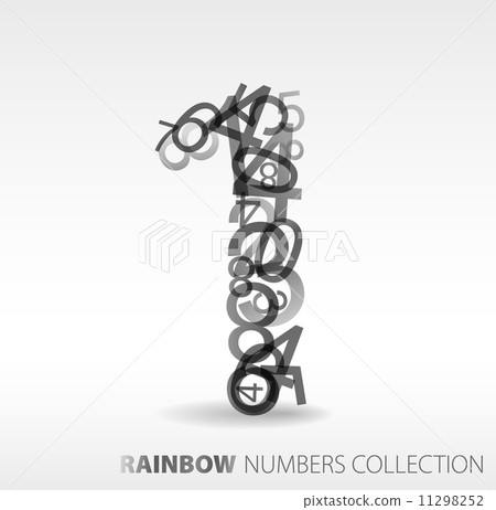 Number one made from various numbers Number one made from various numbers 11298252