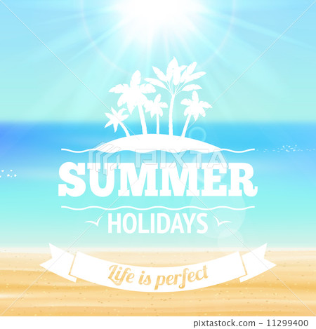 Summer holidays poster 11299400