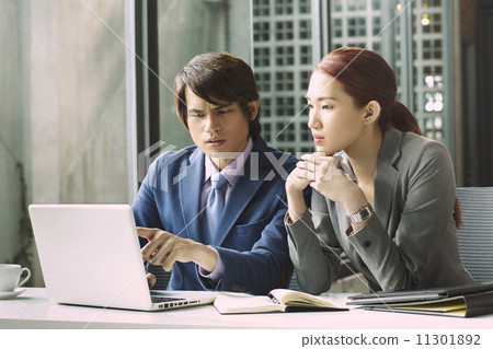 Business People Having Meeting Around 11301892