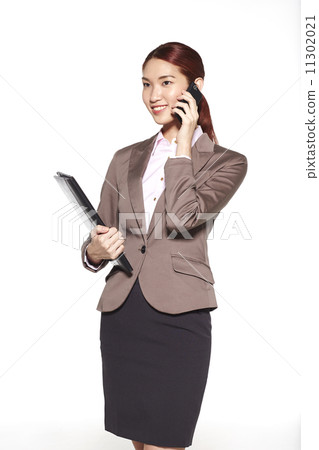 Portrait of Beautiful Businesswoman Isolated on White Background Portrait of Beautiful Businesswoman Isolated on White Background 11302021