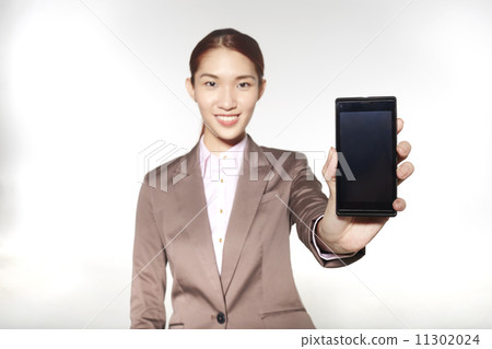 Portrait of Beautiful Businesswoman Isolated on White Background 11302024