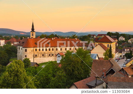 Panorama of Metlika, Slovenia, Europe. 11303084
