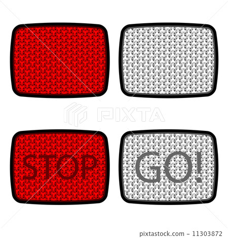 bike reflectors red and white