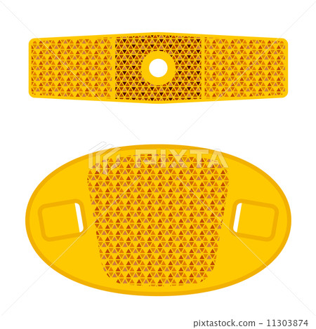 bicycle wheel orange reflectors 11303874