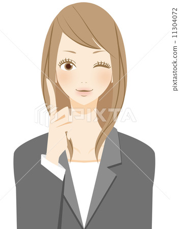 A business woman pointing to a point A business woman pointing to a point 11304072