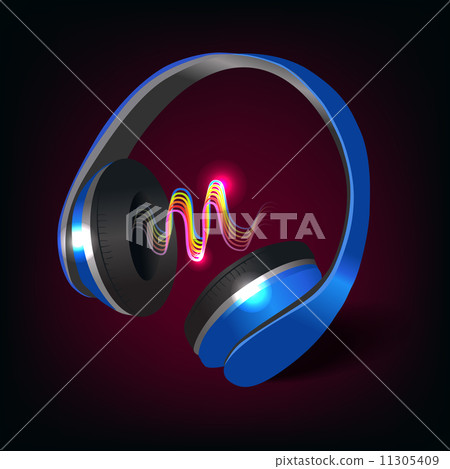 Headphones dark background 11305409