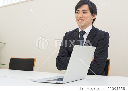 Meeting worker salary man 11305558