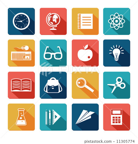Education Icons Flat Set-插圖素材 [11305774] - PIXTA圖庫