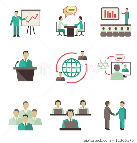 Meet people online icons set Meet people online icons set 11306176