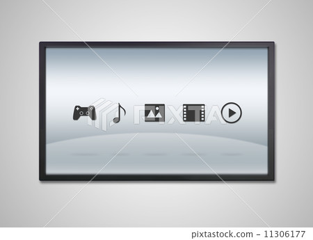 TV display with entertainment icon 11306177