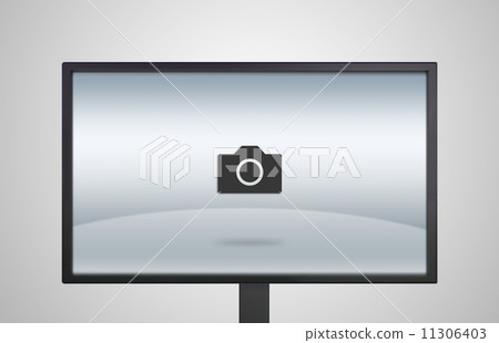 desktop Monitor display with camera icon desktop Monitor display with camera icon 11306403