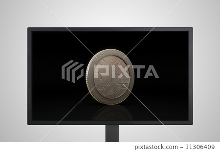 desktop Monitor display currency digital coin 11306409