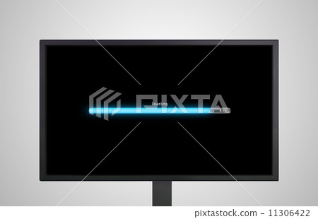 desktop Monitor display with loading bar 11306422