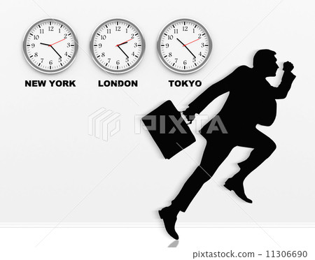 Running businessman Running businessman 11306690