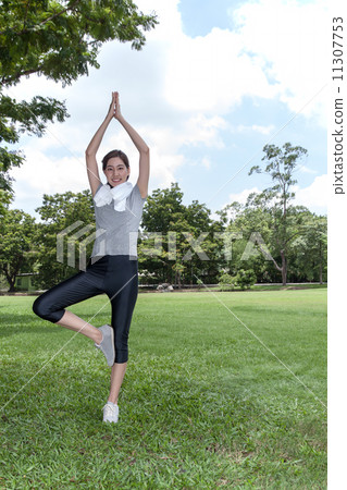 Asian woman exercising 6 11307753