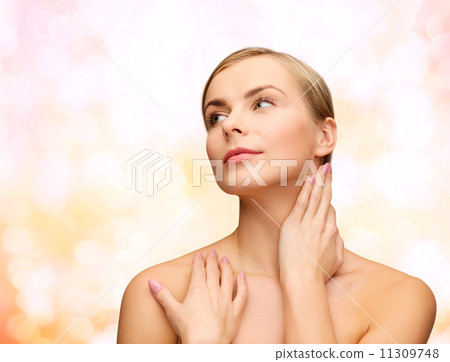 face and hands of beautiful woman 11309748