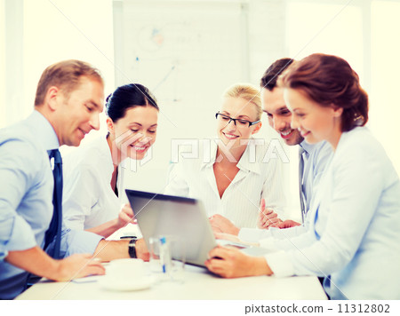 business team having meeting in office business team having meeting in office 11312802