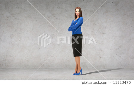 friendly young smiling businesswoman friendly young smiling businesswoman 11313470