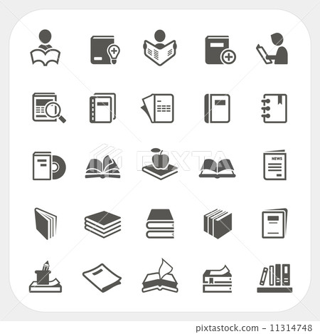 Book icons set 11314748