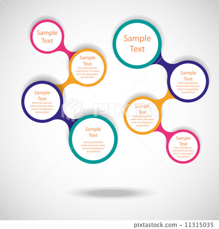 metaball colorful round diagram infographics 11315035