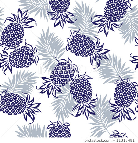 Pineapple pattern - Stock Illustration [11315491] - PIXTA
