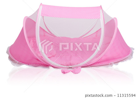Pink baby mattress with mosquito net Pink baby mattress with mosquito net 11315594