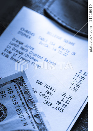 Cafe paper cheque 11316619