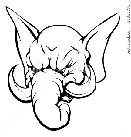 Elephant mascot character 11316776