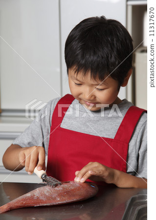 Child taking scales 11317670