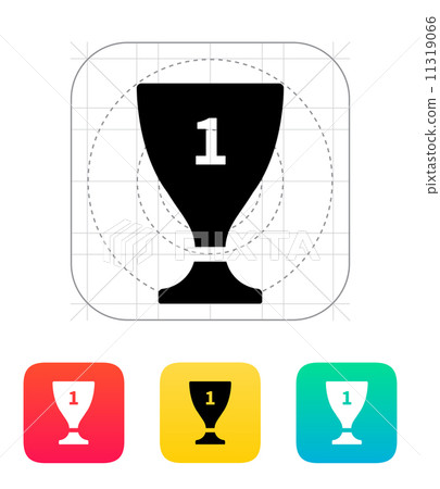 Trophy cup flat vector icon - Stock Illustration [11319066] - PIXTA